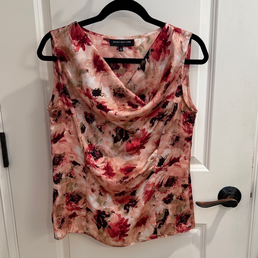 Jones New York Women's Cowl Neck Blouse, Size 6 but definitely larger